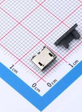 MICRO 180°LTZBH5.0 USB连接器 Micro-B 母 立贴 SMD