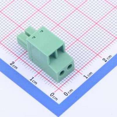 KF2EDGKC-3.81-2P 插拔式接线端子 3.81mm 1x2P 排数:1 每排P数:2