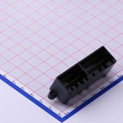 175977-2 线对板针座 2x18P 间距:2.5mm 直插 插件,P=2.5mm