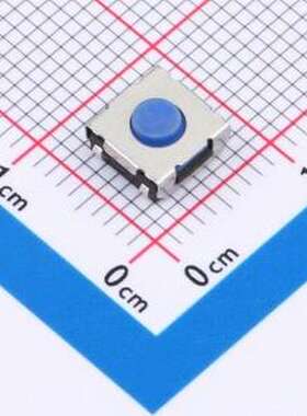 L4G312110 轻触开关 6.2*6.2*3.1 260GF 蓝色软硅胶柄包脚 SMD-4P