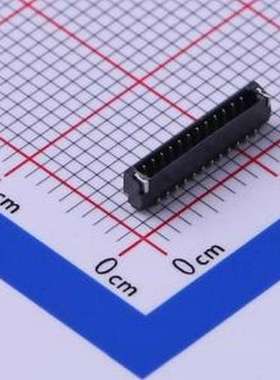 A0800WR-S-12PNLBT1T00R 线对板针座 1x12P 间距:0.8mm 卧贴 SMD,