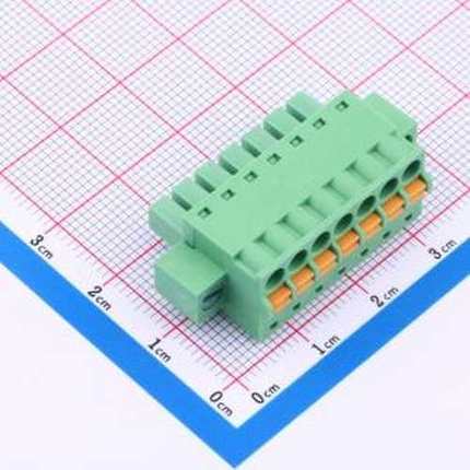 JL15EDGKDM-38107G01 插拔式接线端子 螺丝固定 1x7P 3.81mm 排数