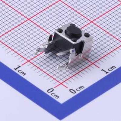 TS-1002N-BR04516 轻触开关 6*6*4.5mm 卧插 轻触开关 插件