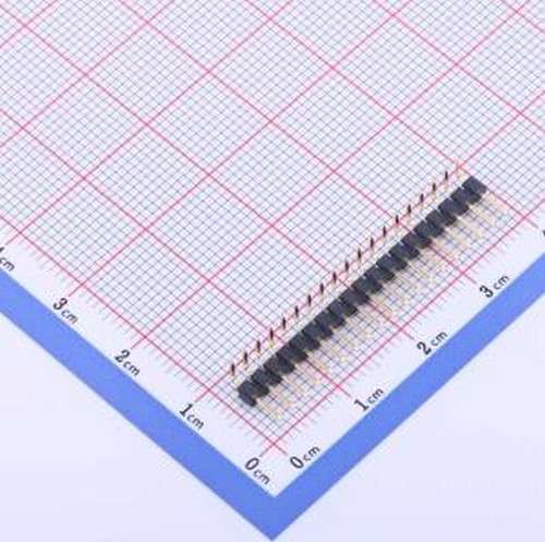 X4611WR-19I-C40D28 排针 1x19P 间距:2mm 方针 弯插,P=2mm