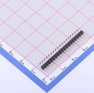 排针 1x19P 弯插 19I P=2mm 方针 C40D28 2mm X4611WR 间距