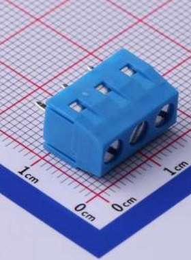 DB127V-5.0-3P-BU-S 螺钉式接线端子 5mm 1x3P 排数:1 每排P数:3