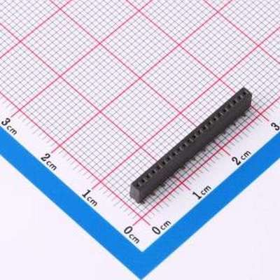 X1311FVS-22-C43D35R2 排母 间距:1.27mm 1x22P 立贴 SMD,P=1.27m