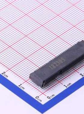 miniPCI-E 52P H=5.2 金手指连接器 0.8mm P数:52P SMD,P=0.8mm,