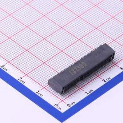 miniPCI-E 52P H=5.2 金手指连接器 0.8mm P数:52P SMD,P=0.8mm,