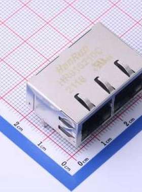 HR915210C 以太网连接器(RJ45 RJ11) 弯插 带LED 插件
