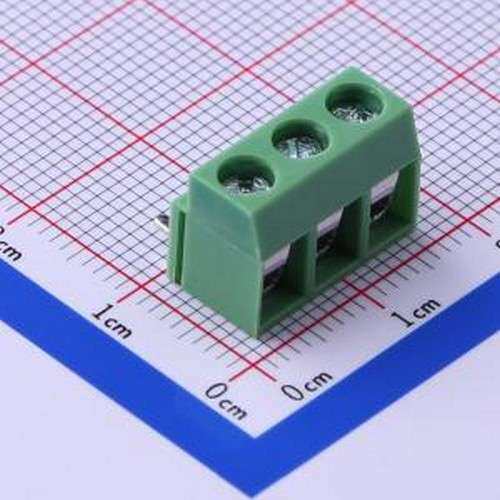 KF126R-5.0-3P 螺钉式接线端子 5mm 1x3P 排数:1 每排P数:3 弯插