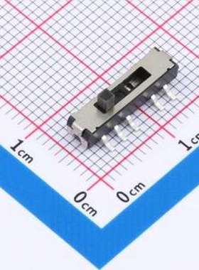 HX MST24D18G2 滑动开关 4P2T 立式四档 12脚贴片 双排耐高温 柄