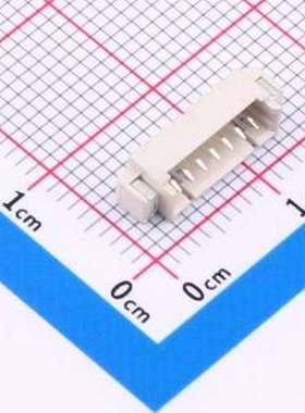 HX 1.25-7PIN WSTP 线对板针座 1x7P 间距:1.25mm 卧贴 SMD,P=1.2