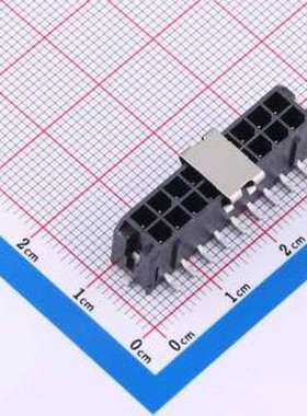 HC-MX3.0-2*9ALT-05 线对板针座 2x9P 间距:3mm 立贴 黑色 SMD,P=