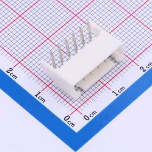 CS-1001R-06BLOCK 线对板针座 XH2.5 wafer 6P 90度 有内径 带定