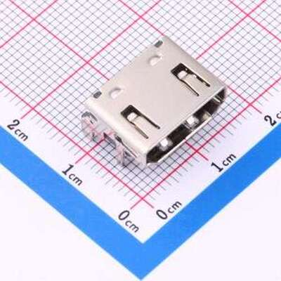 GT-HD001B-CNNG1 HDMI连接器 卧式HDMI 19pin AF母座 SMD