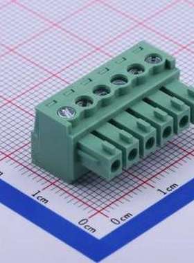 JL15EDGK-38106G01 插拔式接线端子 1x6P 3.81mm 排数:1 每排P数: