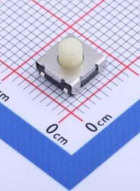 YTSE005A0502502B 轻触开关 6.2*6.2*5.0 250gf硅胶米黄钮包脚编