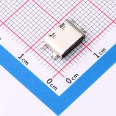 XUBF-0316-2034 USB连接器 TYPE C 16PIN母座 沉板0.8MM带钢片SMD