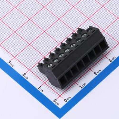 DB2EK-3.81-8P-BK-S 插拔式接线端子 1x8P 3.81mm 排数:1 每排P数