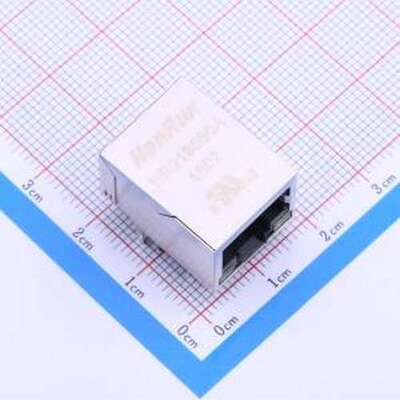 HR913550A 以太网连接器(RJ45 RJ11) 带LED 插件