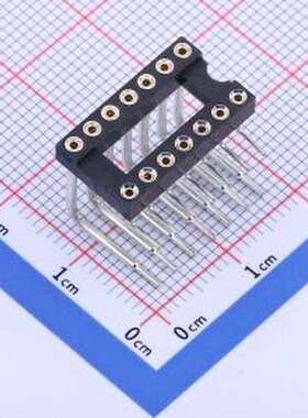 X5621FR-2x07-C762D32-2500 IC/晶体管插座 2x7P 间距2.54mm 圆孔