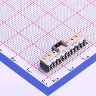 1mm PIN SMD 板对板与背板连接器 P=1mm 立贴 间距 母 224512 50P
