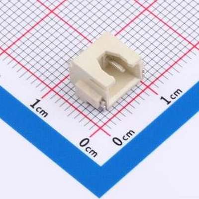 MXXH-2.54-02P-WT1-0-A 线对板针座 间距:2.5mm 卧贴 象牙白 SMD,