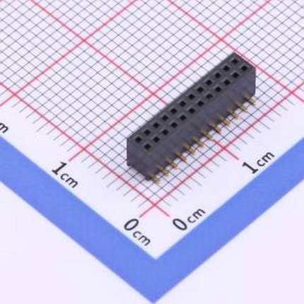 X1321FVS-2x12-C43D48 排母 间距:1.27mm 2x12P 立贴 SMD,P=1.27m