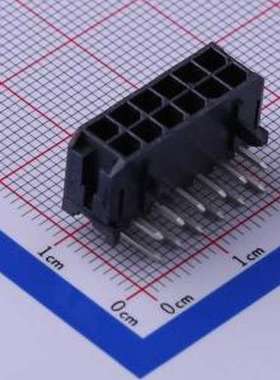430451202 线对板针座 2x6P 间距:3mm 弯插 系列:Micro-Fit(MX 3.