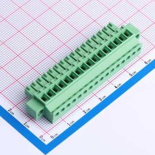 DB2EKAM-3.5-16P-GN-S 插拔式接线端子 3.5mm 1x16P 排数:1 每排P