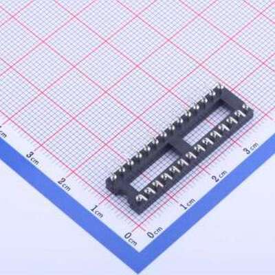 X5621FVS-2x14-C762D1226 IC/晶体管插座 间距2.54mm P数:28P 圆