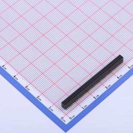 X1321FVS-2x38-C43D48 排母 间距:1.27mm 2x38P 立贴 SMD,P=1.27m