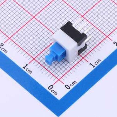 YTS70L250CU 按键开关 按键开关7.0*7.0 自锁插脚 2*3蓝头 250GF