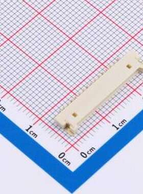 HCZZ0576-16 线对板针座 1x16P 间距:1.25mm 卧贴 米色 SMD,P=1.2