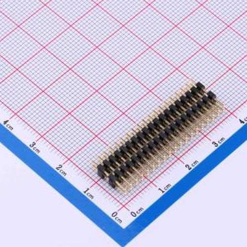 X4622WV-2x19I-C40D28-E60 排针 2x19P 间距:2mm 方针 插件,P=2mm