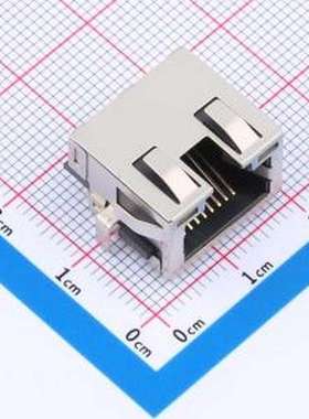 MJ88-B011-RVSL2 以太网连接器(RJ45 RJ11) 沉板 带LED 插件