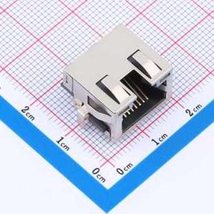 B011 沉板 RJ45 RJ11 以太網(wǎng)連接器 帶LED MJ88 插件 RVSL2