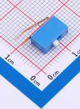 DA-01-B 拨码开关 拨码开关2.54mm间距,弯脚90度侧插 蓝色 1PIN/
