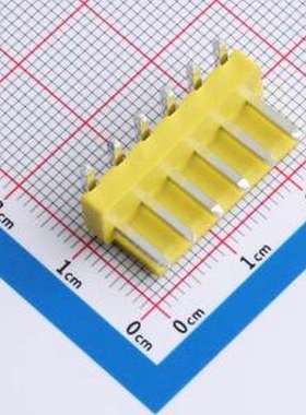 XY-VH3.96-6A21-YT 线对板针座 VH 3.96mm 1x6P 弯插 黄色 弯插,P