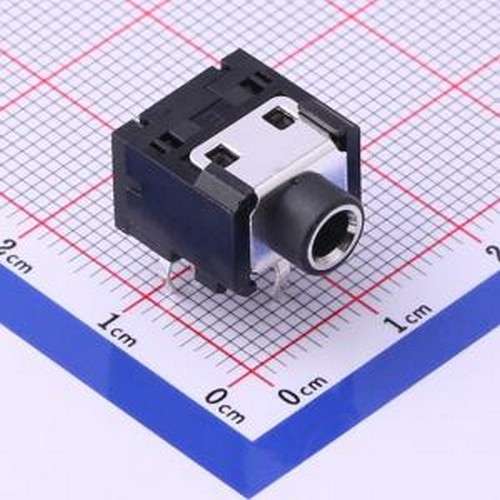 PJ-3062-HD-B 音频连接器(耳机) 3.5mm耳机座 黑色 插件