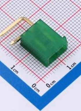 DLL-5569-2AW-GOLD-GR 线对板针座 2x1P 间距:4.2mm 弯插 弯插,P=