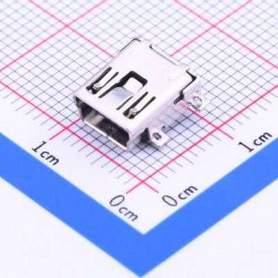 1734035-2 USB连接器 Mini-B 母 卧贴 SMD