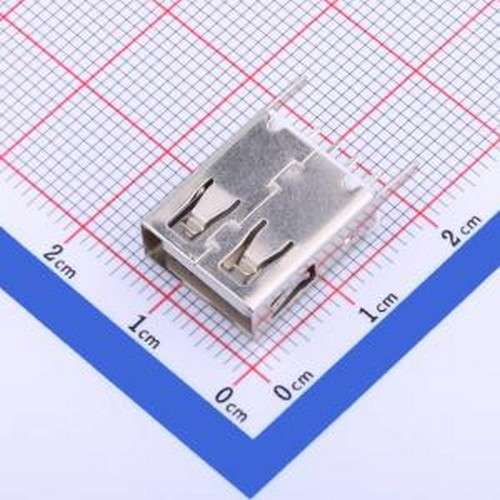 U-A-24DD-W-9 USB连接器 Type-A 母 直插 插件