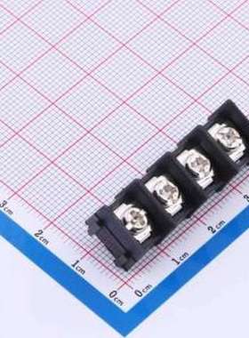 PLPK8500-4P-13 栅栏式接线端子 1x4P 排数:1 每排P数:4 黑色 插
