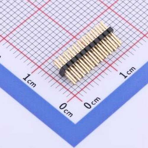 X1321WV-2x11J-C30D23 排针 2x11P 间距:1.27mm 方针 插件,P=1.27