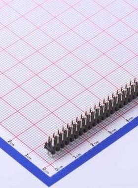 X6521WV-2x23H-C60D30 排针 2x23P 间距:2.54mm 方针 插件,P=2.54