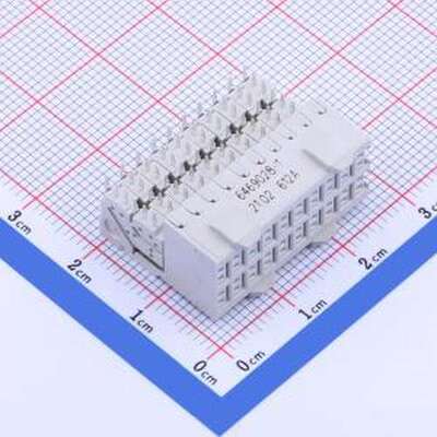 6469028-1 板对板与背板连接器 间距:2.5mm PIN:60P 母 弯插 弯插