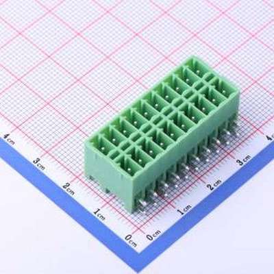 KF2EDGKRH-3.5-2*10P 插拔式接线端子 3.5mm 2x10P 排数:2 每排P