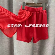 清XZG7063女童 资 夏季雪纺短裤90码